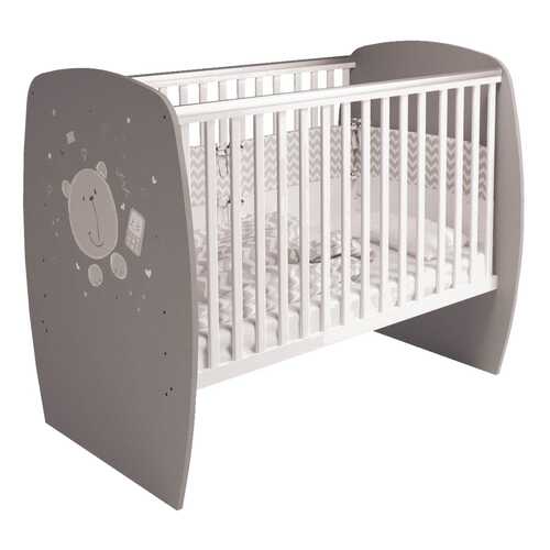 Кровать детская Polini Kids French 700, Teddy, Белый/Серый в Лером