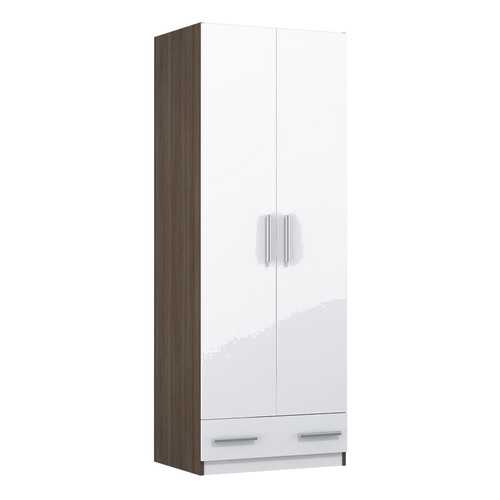 Детский шкаф двухсекционный Polini kids Simple c 1 ящиком, трюфель-белый в Лером