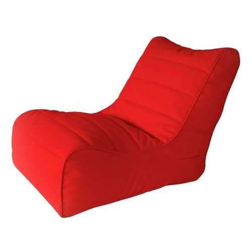 Кресло бескаркасное Папа Пуф Soft Lounger Red, размер XL, экокожа, красный в Лером