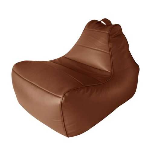 Кресло-мешок Папа Пуф Modern Lounger Brown, размер L, экокожа, коричневый в Лером
