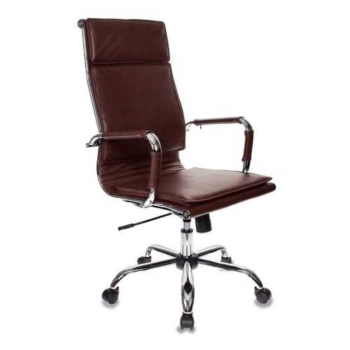 Компьютерное кресло Бюрократ 664064 CH-993/BROWN 64х72х113 см, коричневый/хром в Лером
